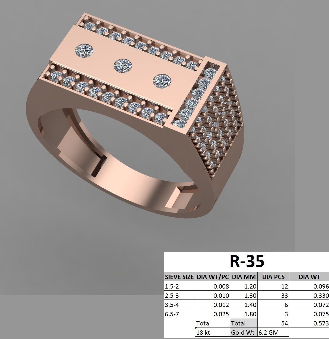 rings 3D print model_32