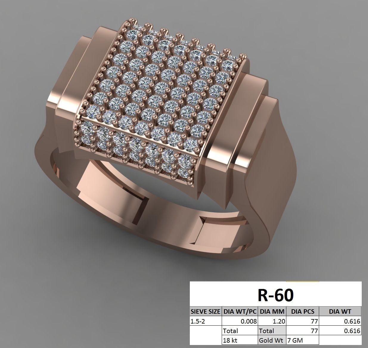 rings 3D print model_60