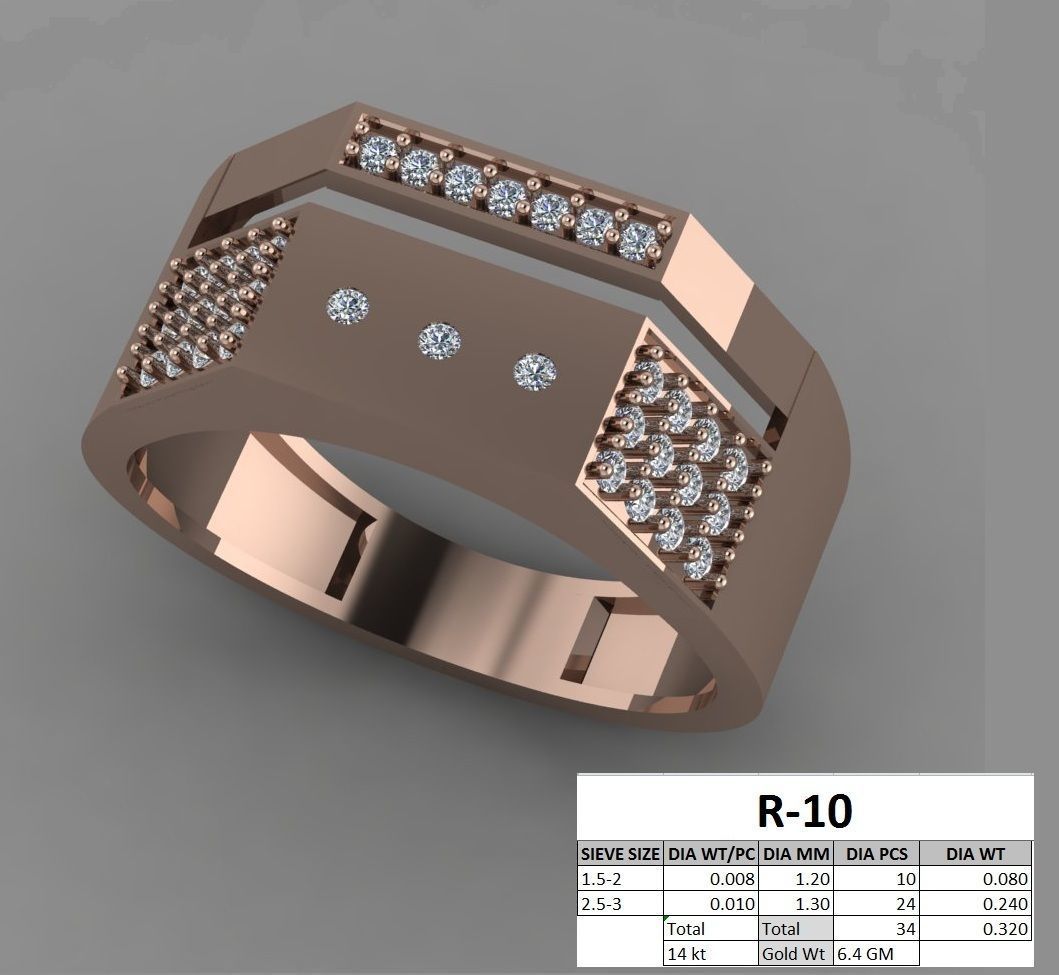 rings 3D print model_26