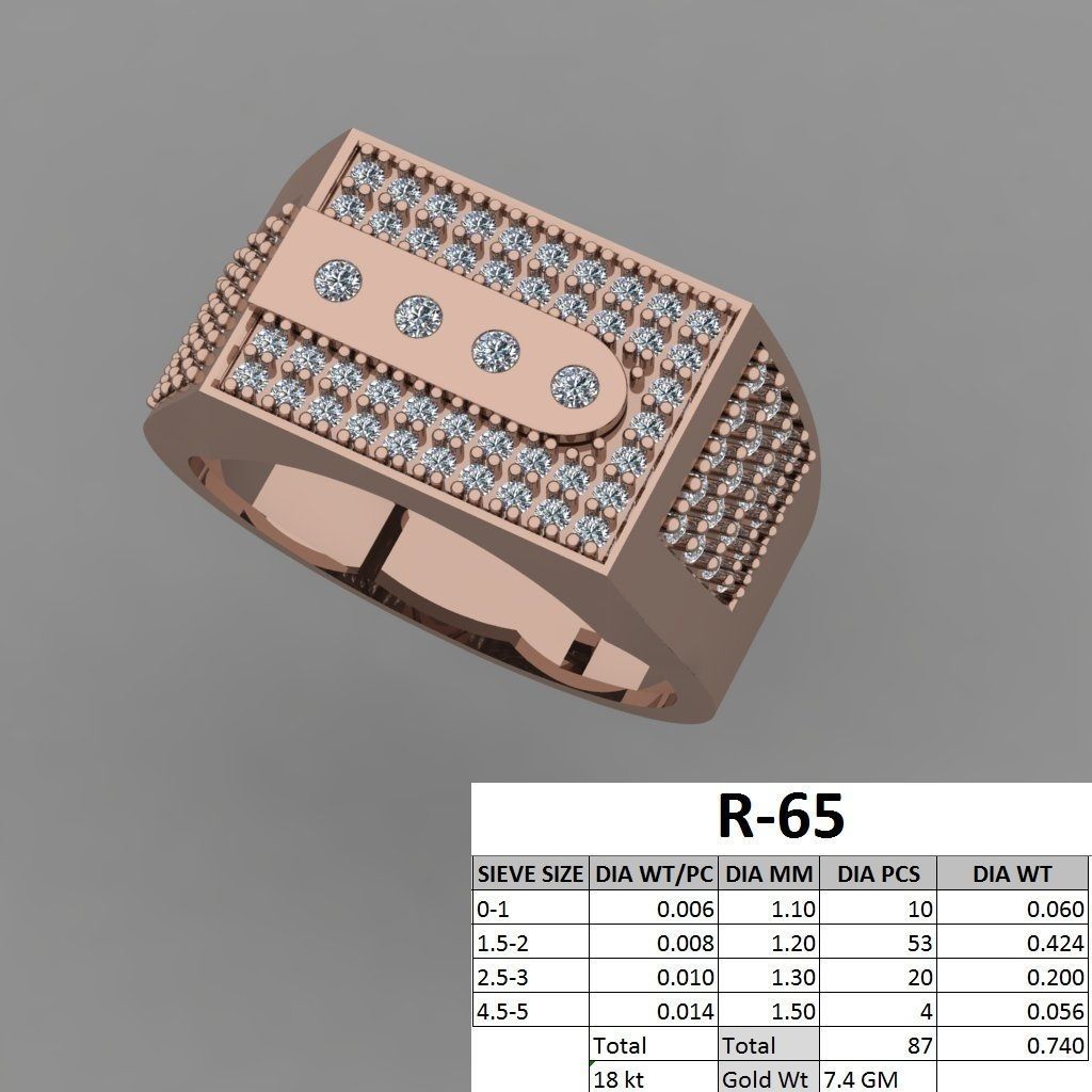 rings 3D print model_80