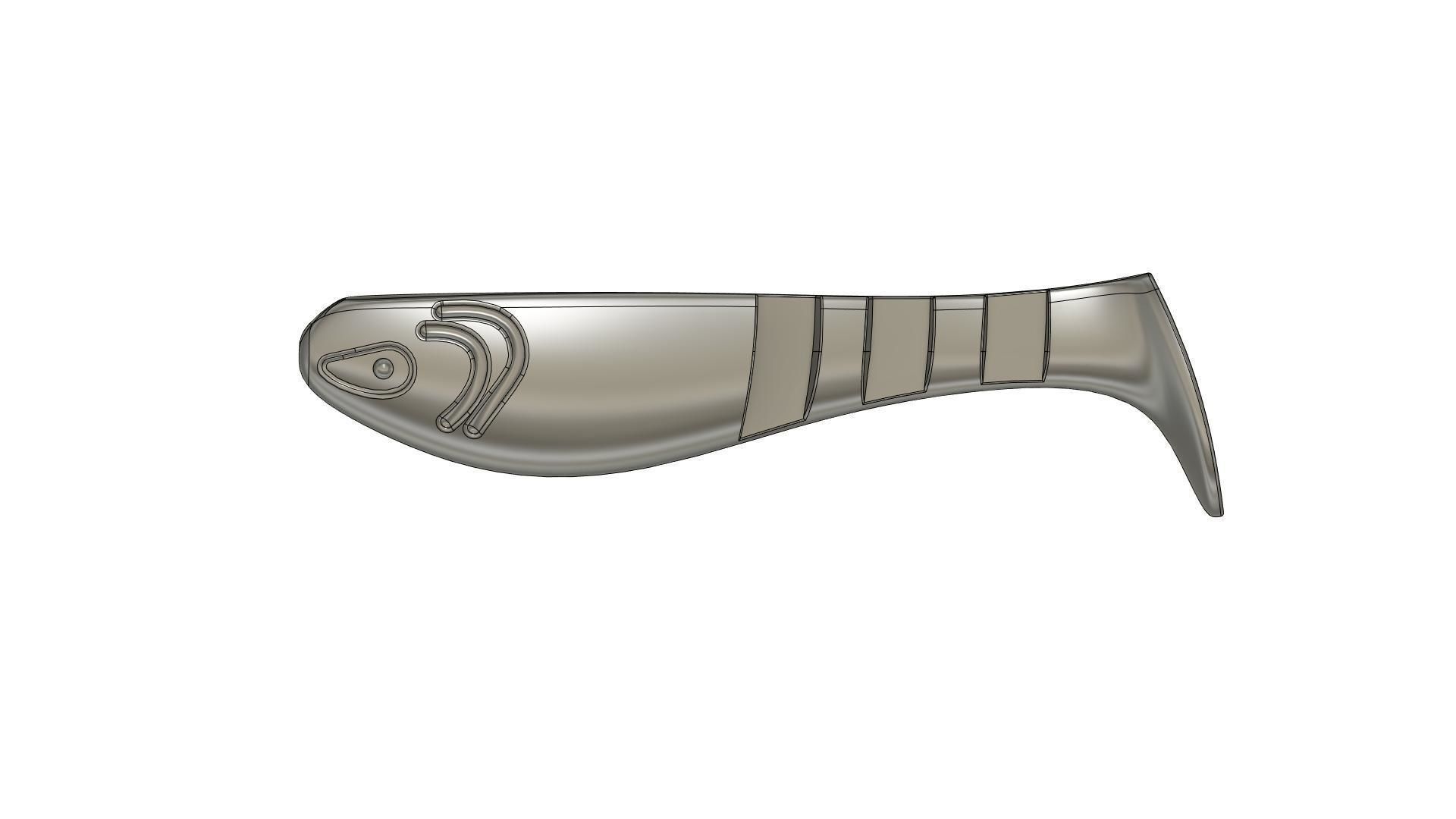 Softlure v10 3D print model_17