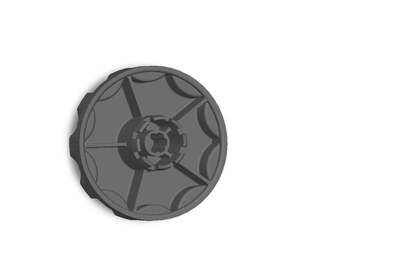  1375006 FIESTA seat backrest tilt adjustment knob 3D print model_4