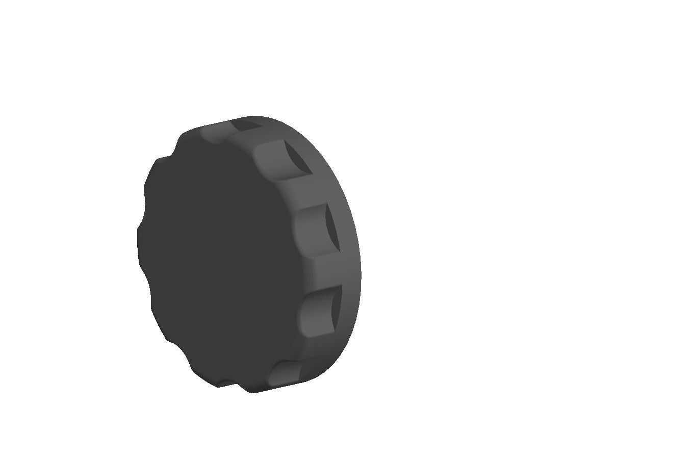  1375006 FIESTA seat backrest tilt adjustment knob 3D print model_1