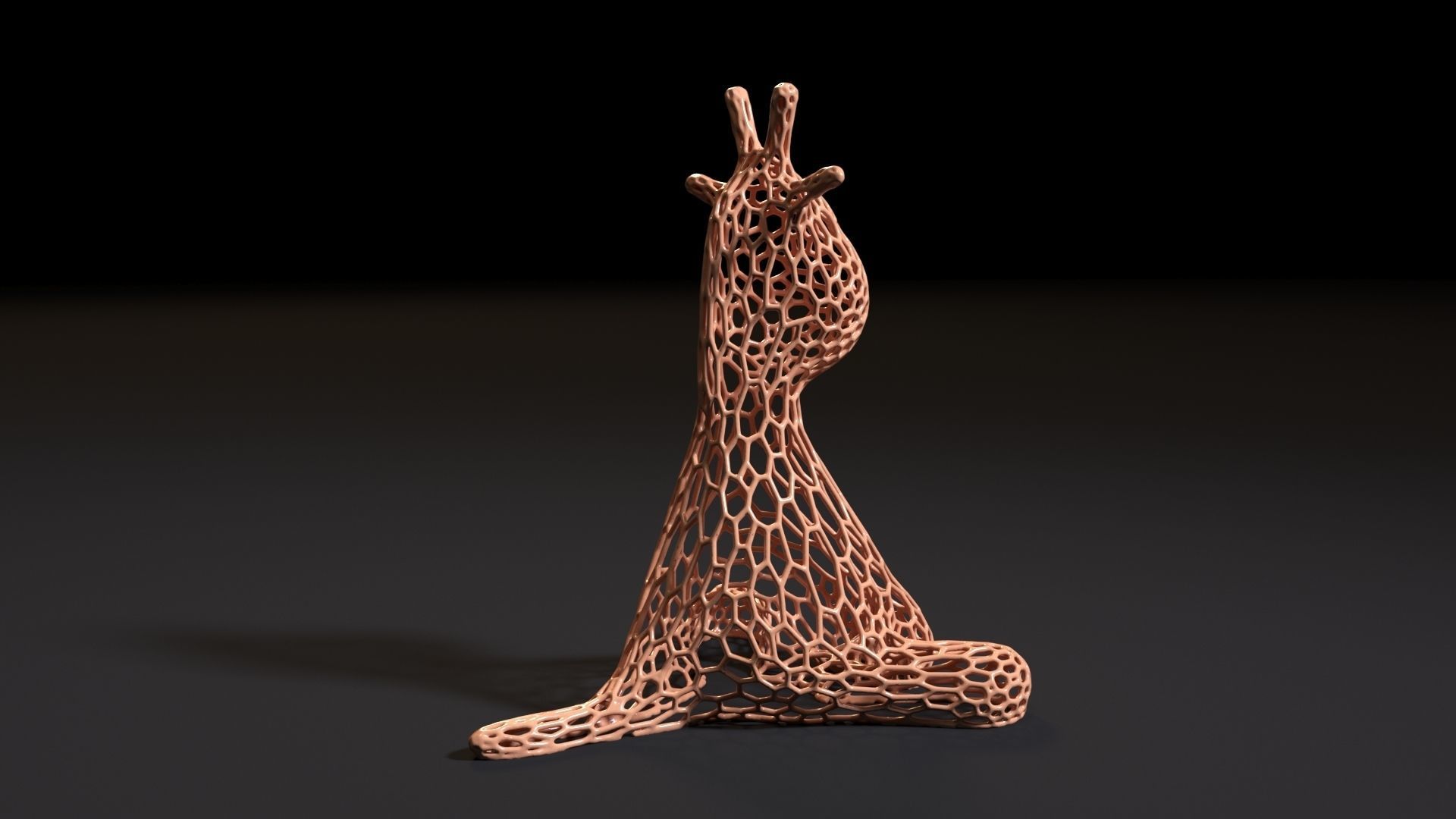 Giraffe figurine 3D print model_5