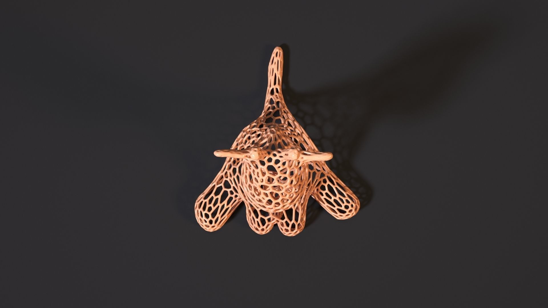 Giraffe figurine 3D print model_8