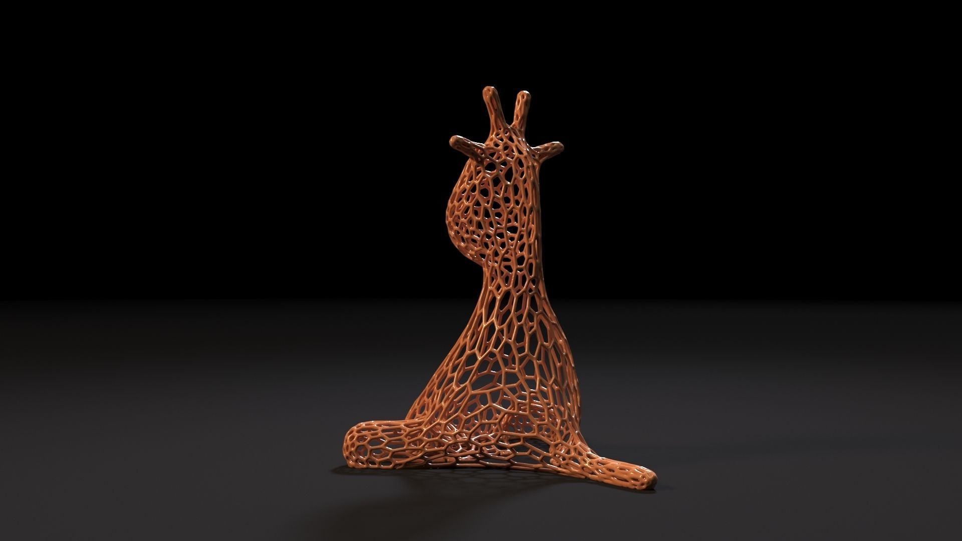 Giraffe figurine 3D print model_3