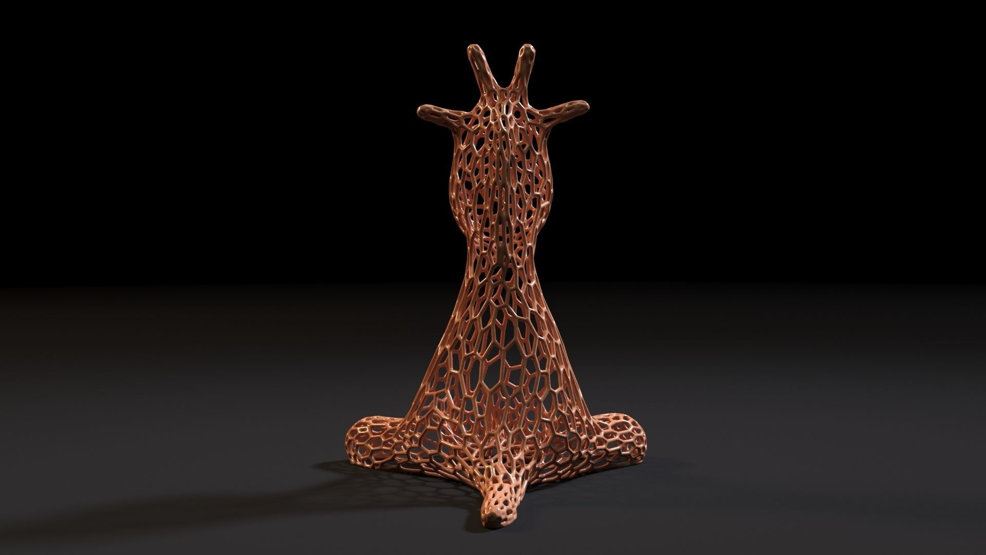 Giraffe figurine 3D print model_4
