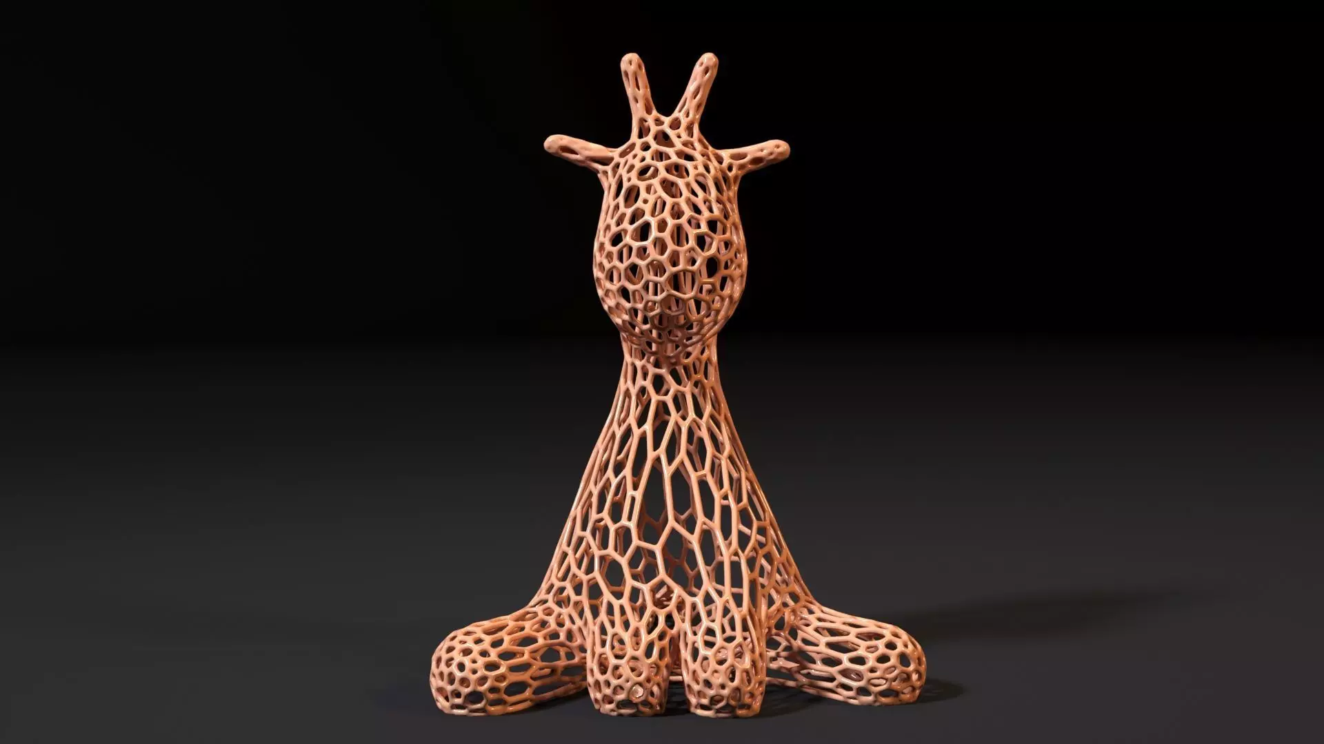 Giraffe figurine 3D print model_0