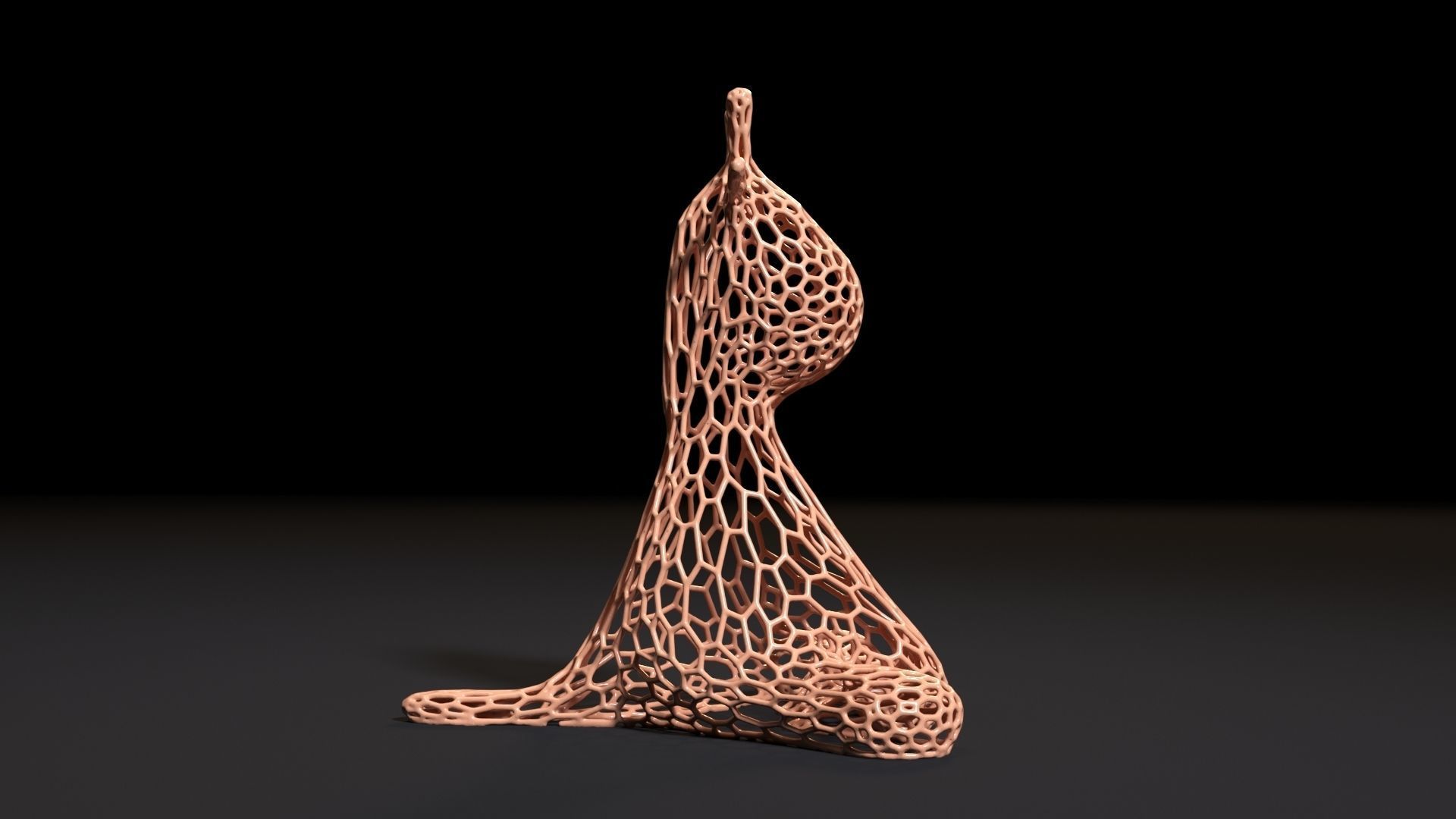 Giraffe figurine 3D print model_6