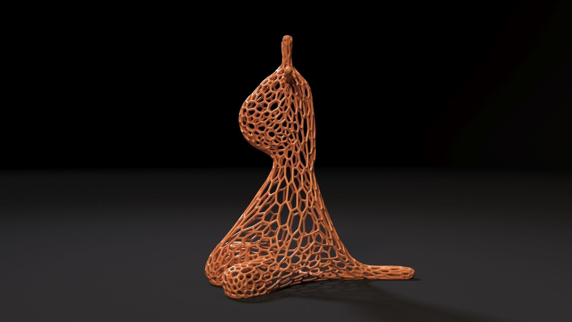 Giraffe figurine 3D print model_2