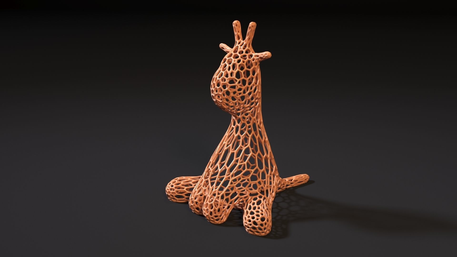 Giraffe figurine 3D print model_1