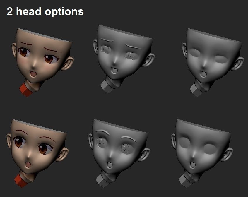 NAUGHTY ANIME SCHOOLGIRL 3D print model_10