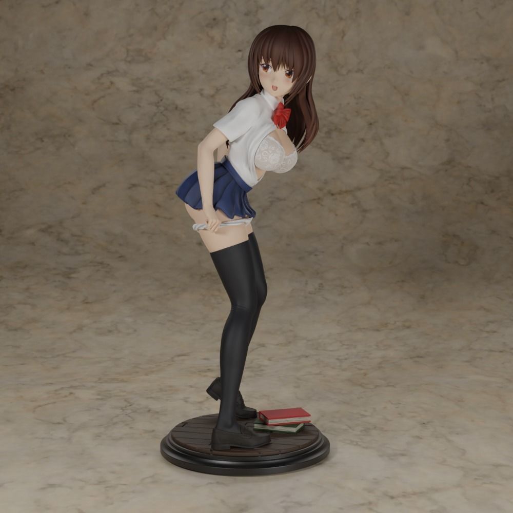 NAUGHTY ANIME SCHOOLGIRL 3D print model_6