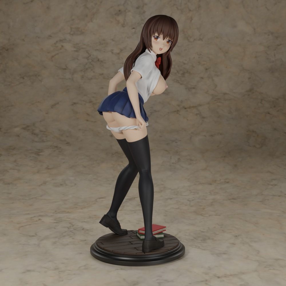 NAUGHTY ANIME SCHOOLGIRL 3D print model_3