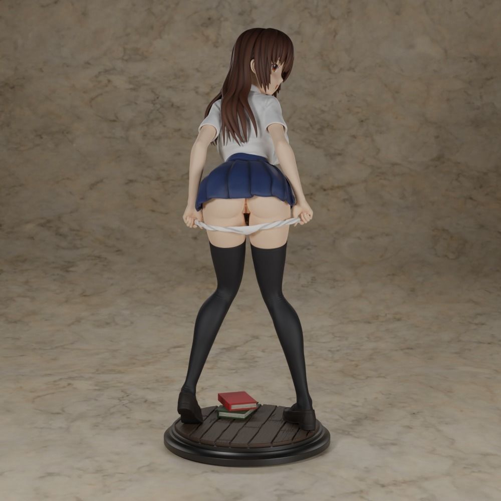 NAUGHTY ANIME SCHOOLGIRL 3D print model_7