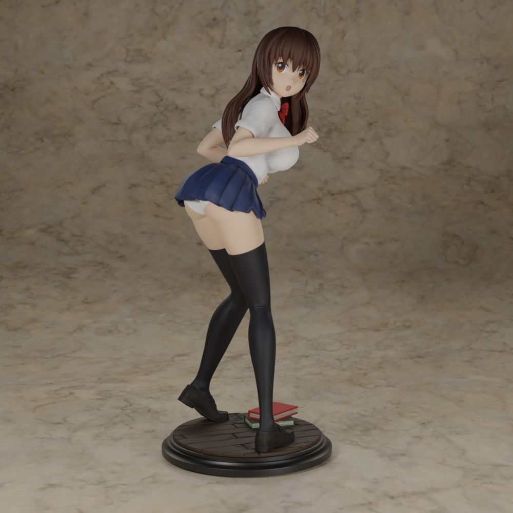 NAUGHTY ANIME SCHOOLGIRL 3D print model_4