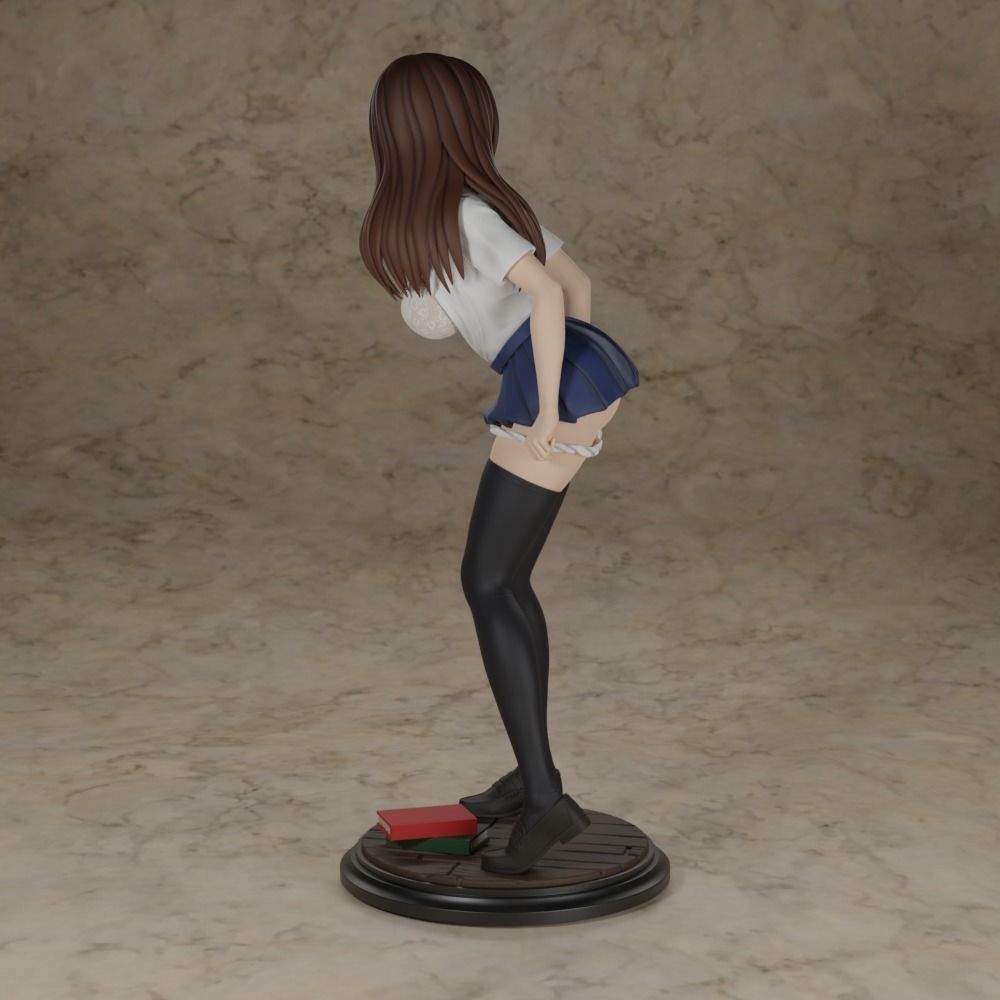 NAUGHTY ANIME SCHOOLGIRL 3D print model_8