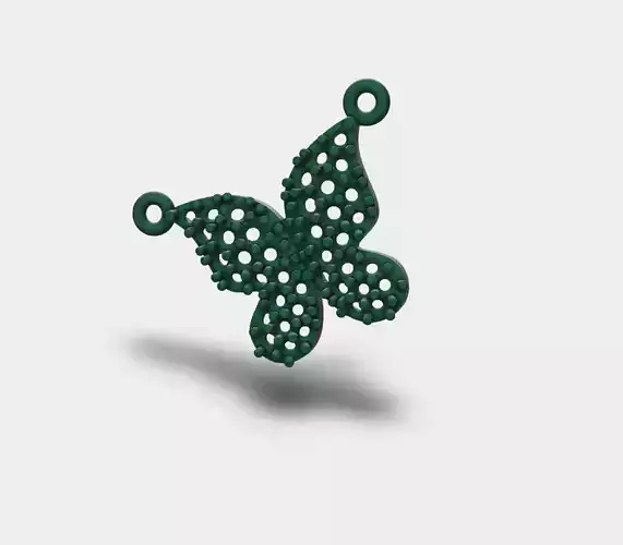 modern style diamond butterfly pendant 