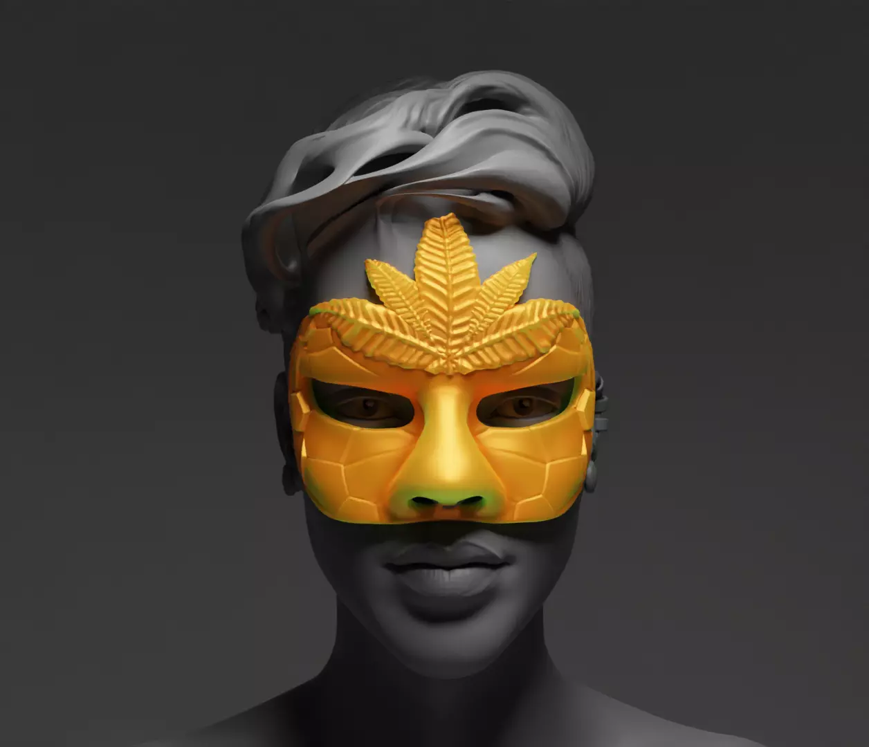 Prom Party Masquerade - Face Mask 3D print model