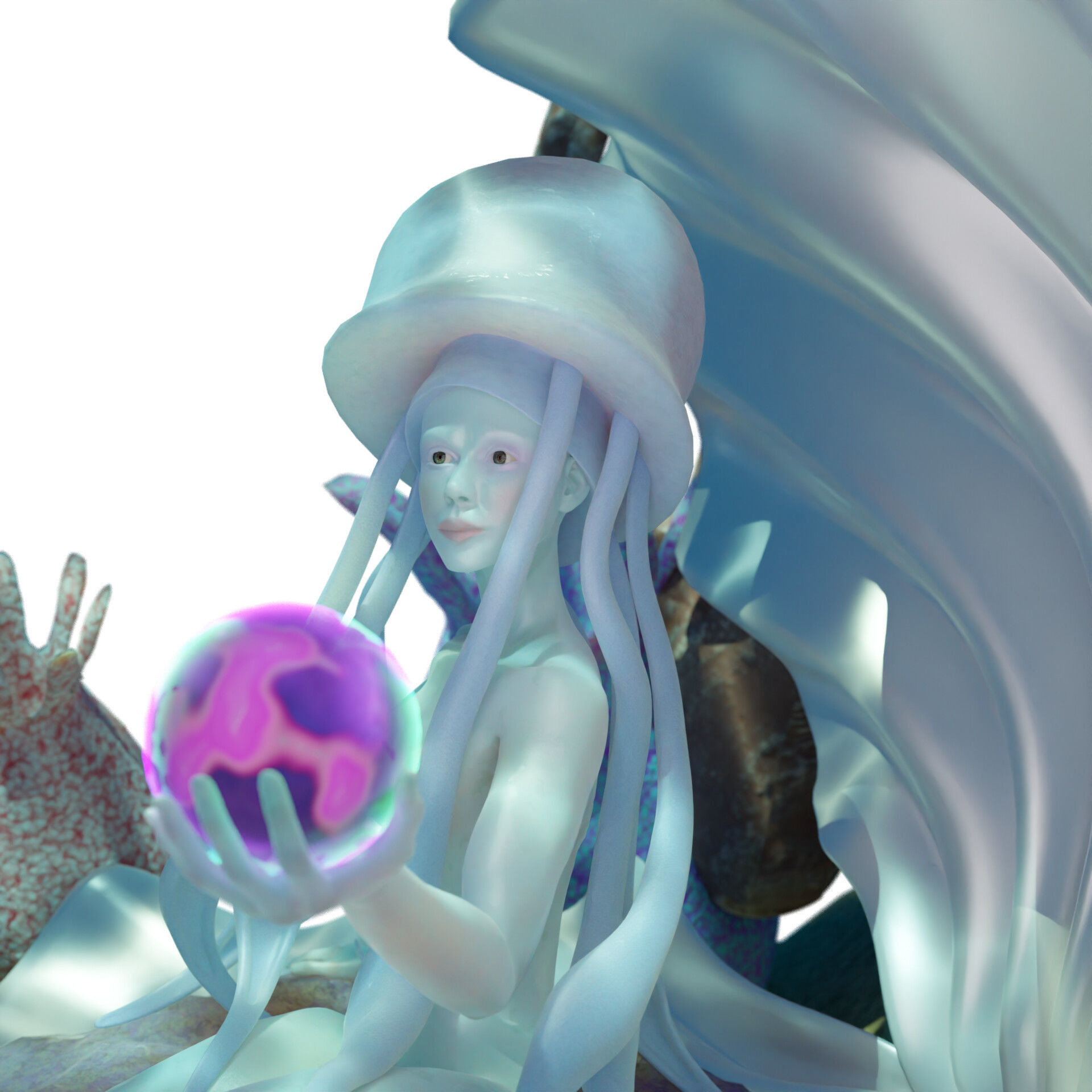 Mermaid 3D model_6