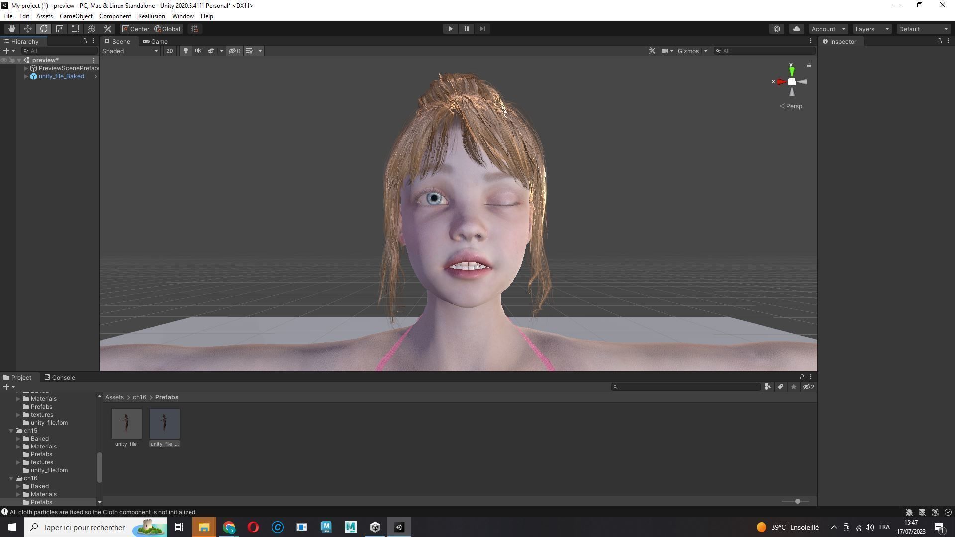 Sonya-Realistic Girl in swiming dress Sweet girl Low-poly 3D model_23