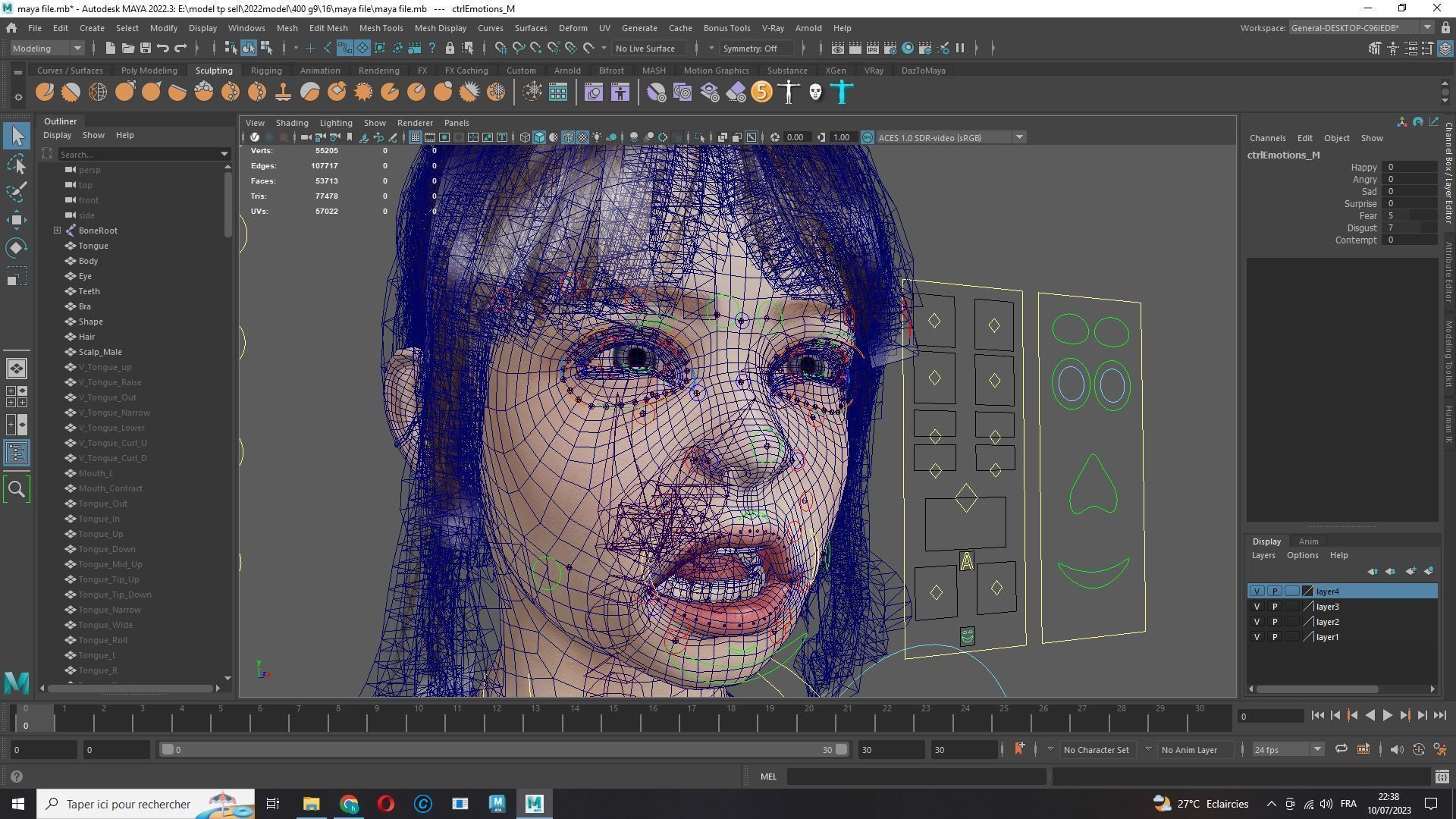 Sonya-Realistic Girl in swiming dress Sweet girl Low-poly 3D model_14