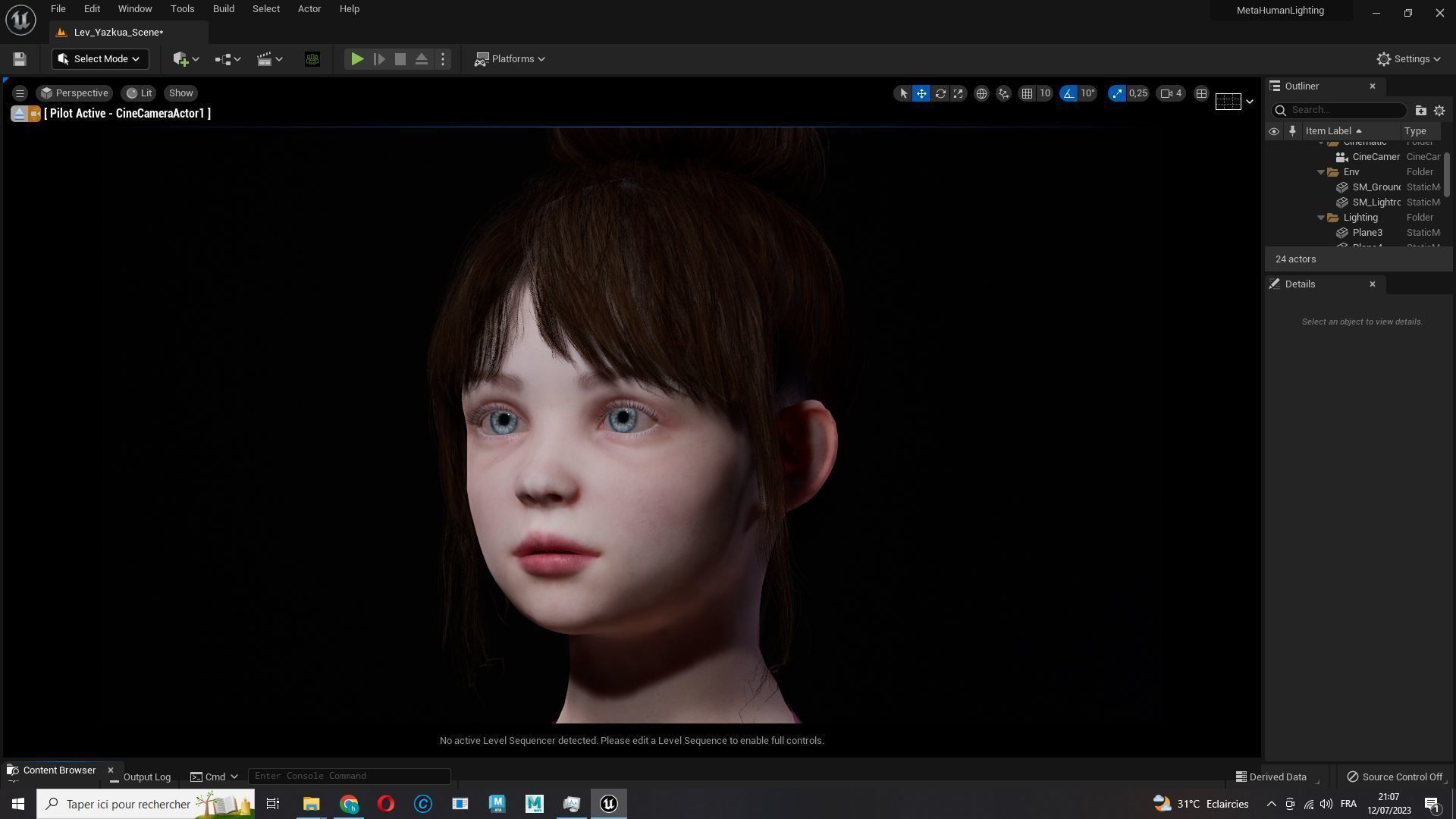 Sonya-Realistic Girl in swiming dress Sweet girl Low-poly 3D model_17