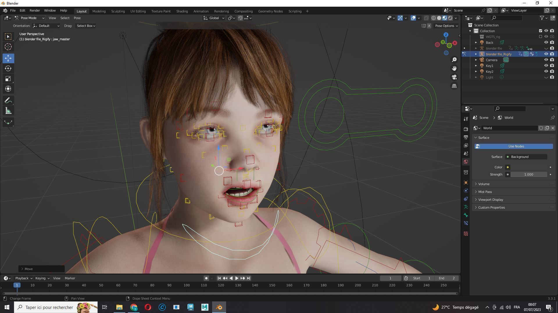 Sonya-Realistic Girl in swiming dress Sweet girl Low-poly 3D model_11