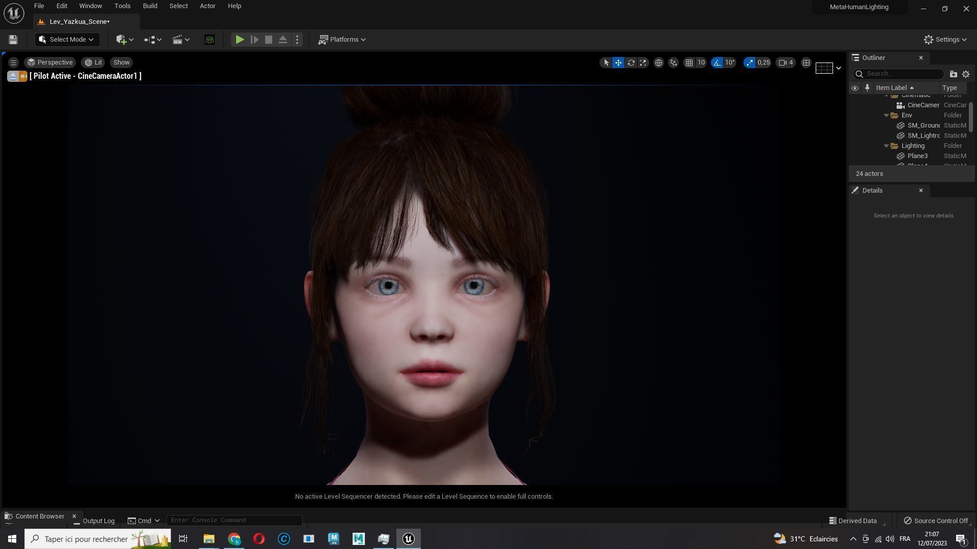 Sonya-Realistic Girl in swiming dress Sweet girl Low-poly 3D model_16