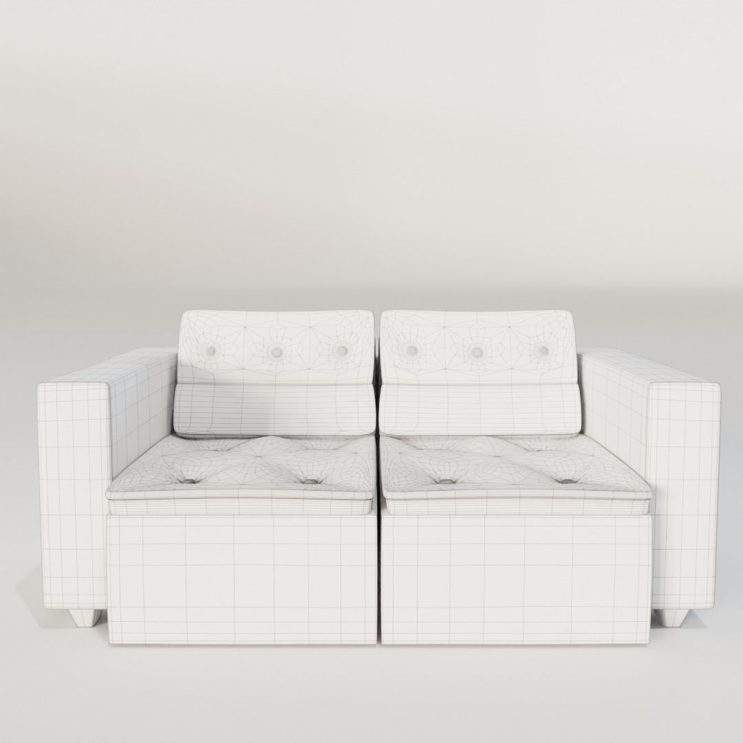 Sofa Prime Low-poly 3D model_3