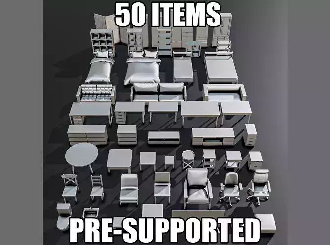 House Furniture Diorama Pack 3D print model