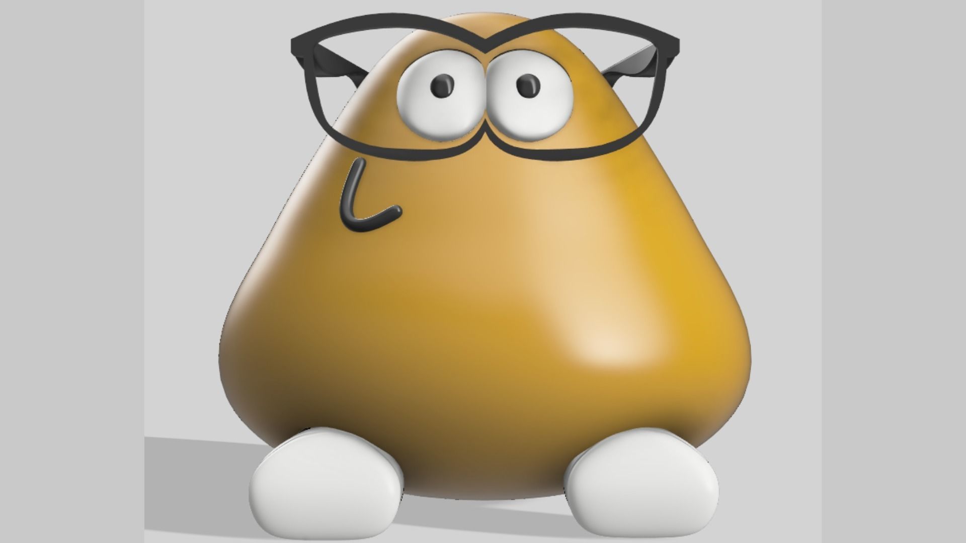 Pou Costumizable 3D print model_6
