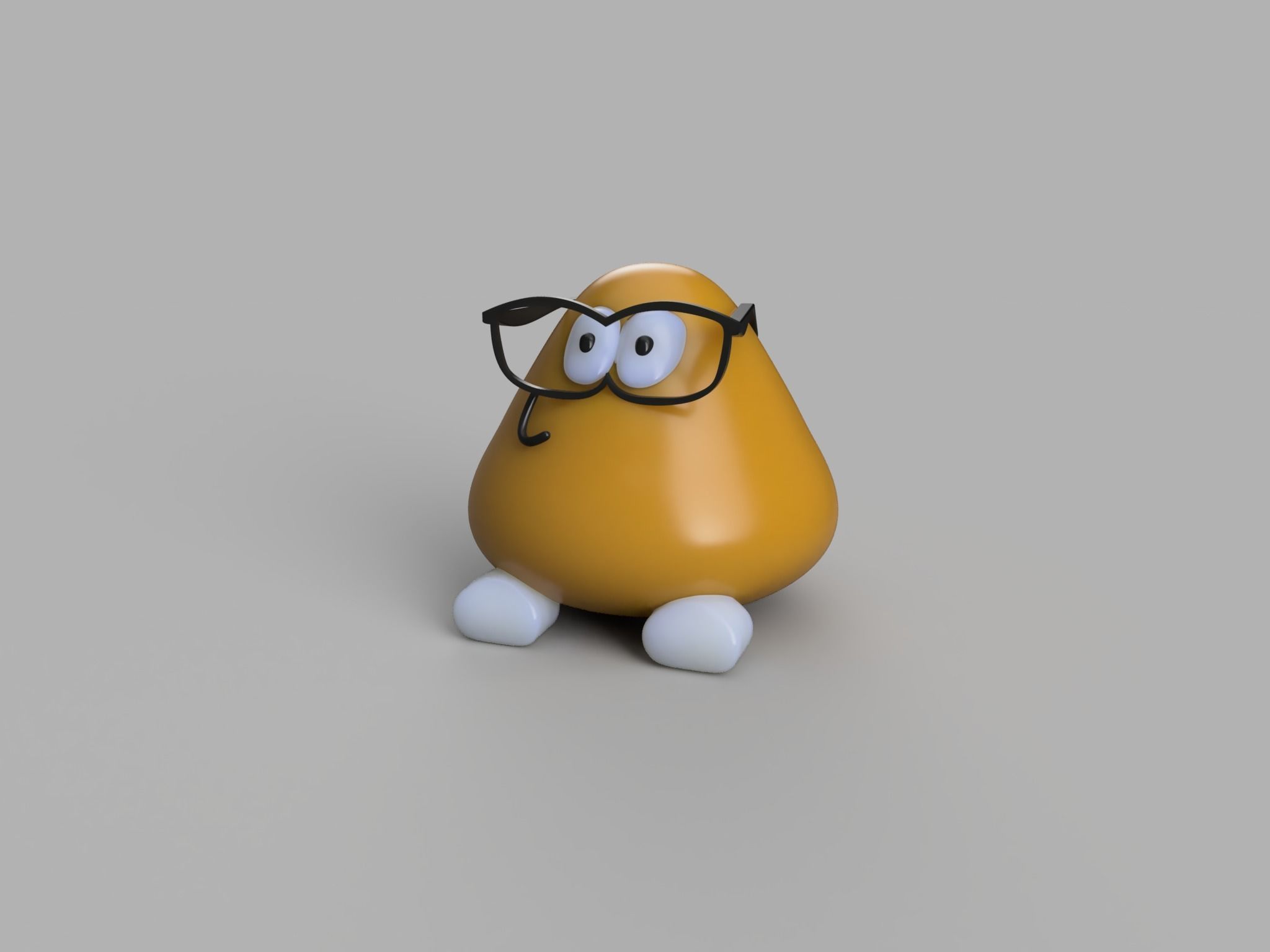 Pou Costumizable 3D print model_7