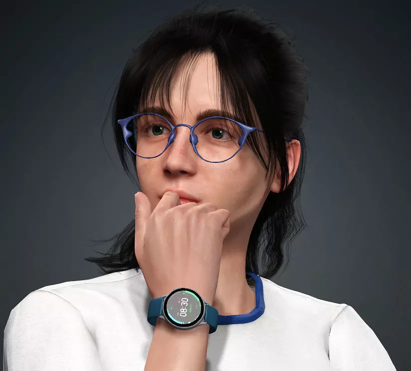 Asian Girl Lisa Rigged 3d Model 3D model