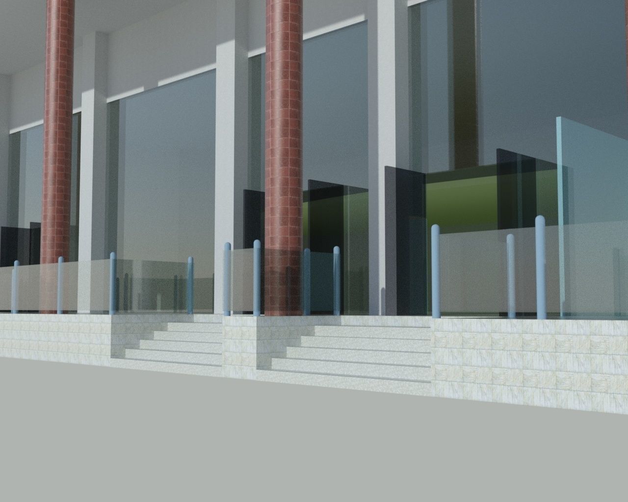 Reputed Vehicle Showroom Karachi 3D model_2