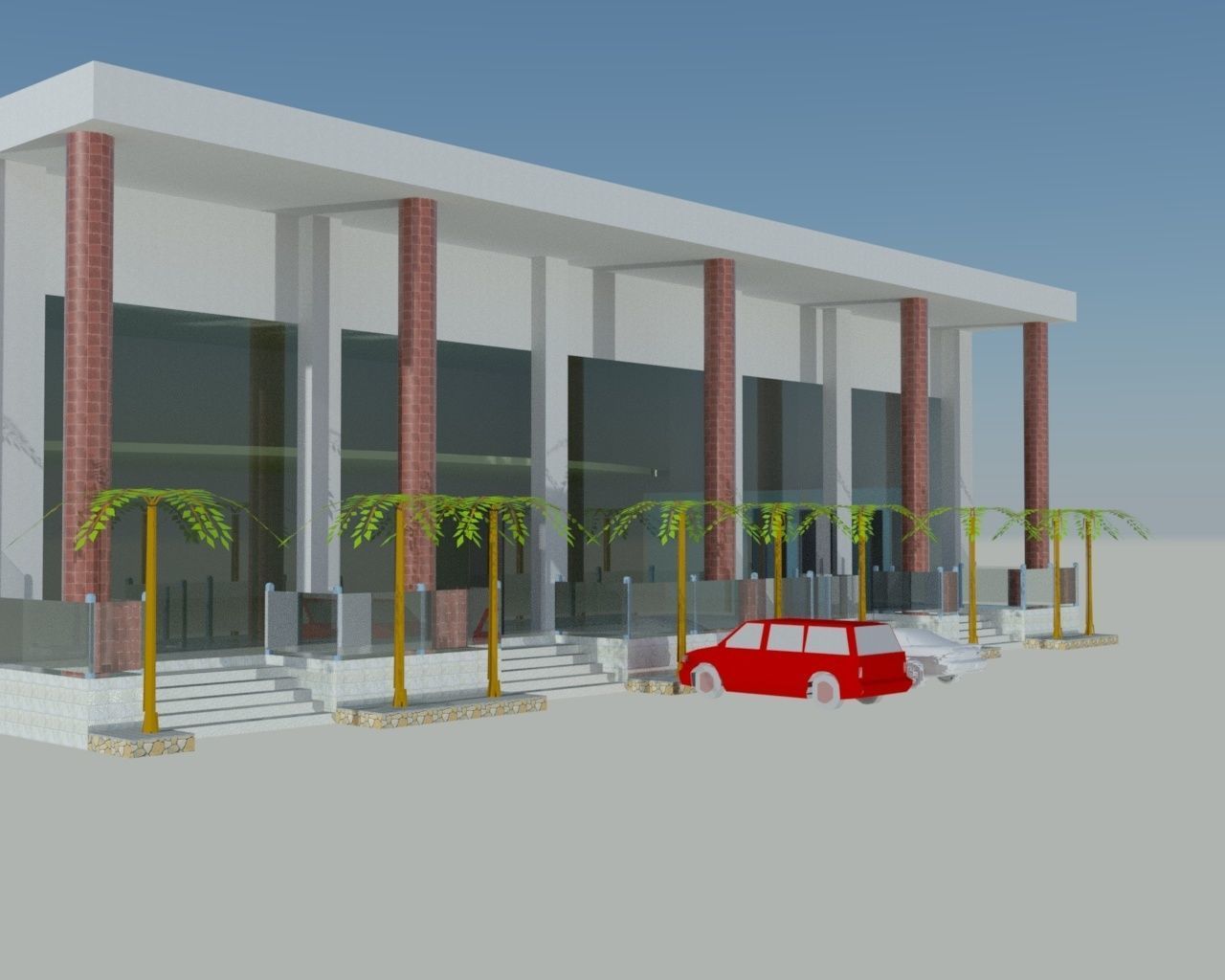 Reputed Vehicle Showroom Karachi 3D model_6
