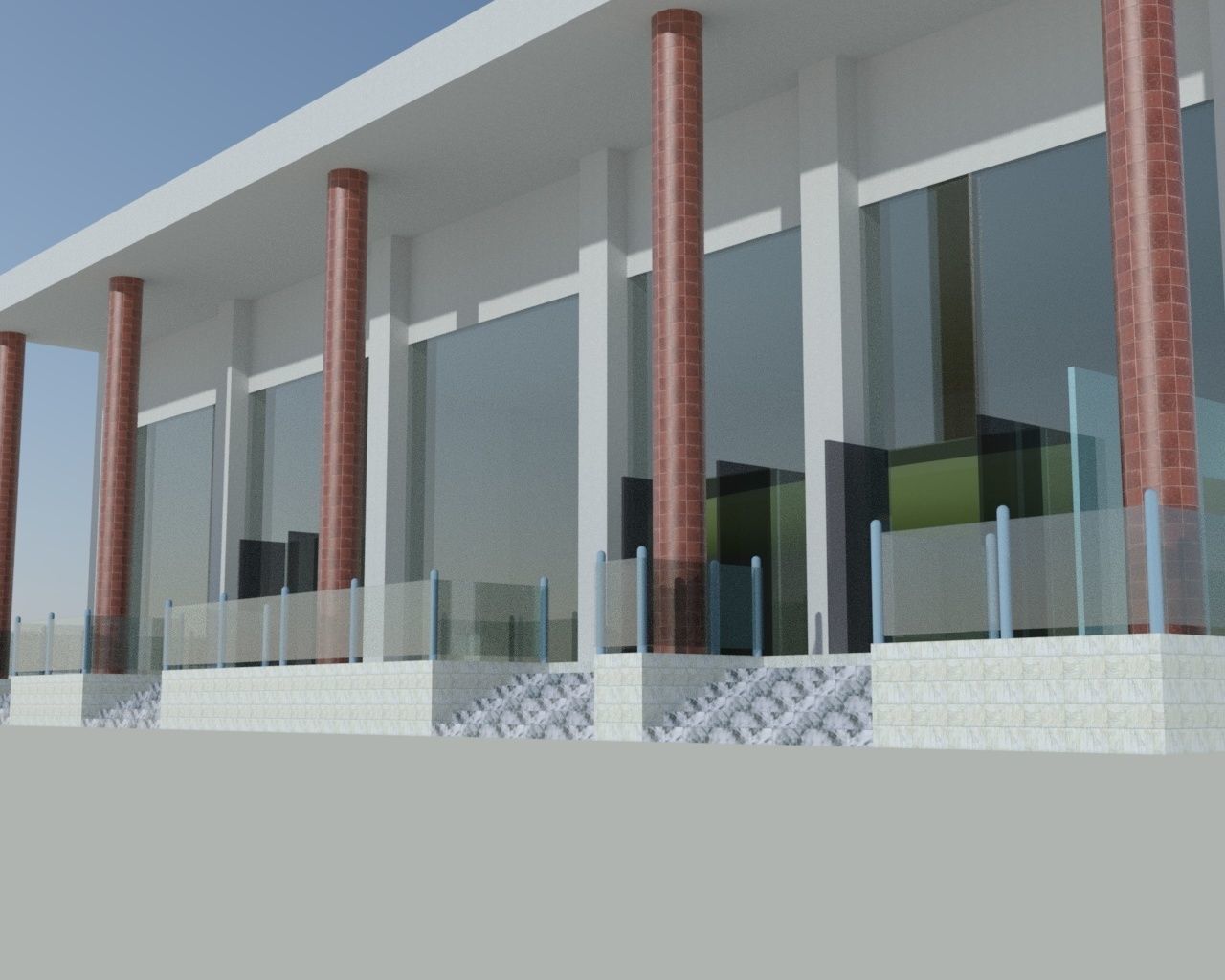 Reputed Vehicle Showroom Karachi 3D model_5