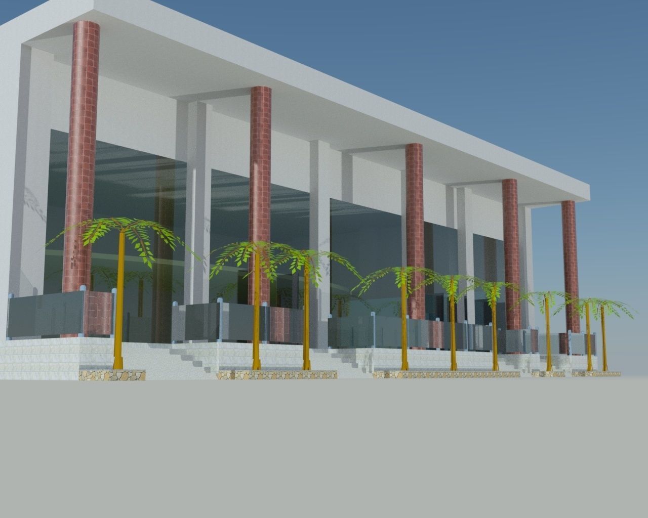 Reputed Vehicle Showroom Karachi 3D model_4