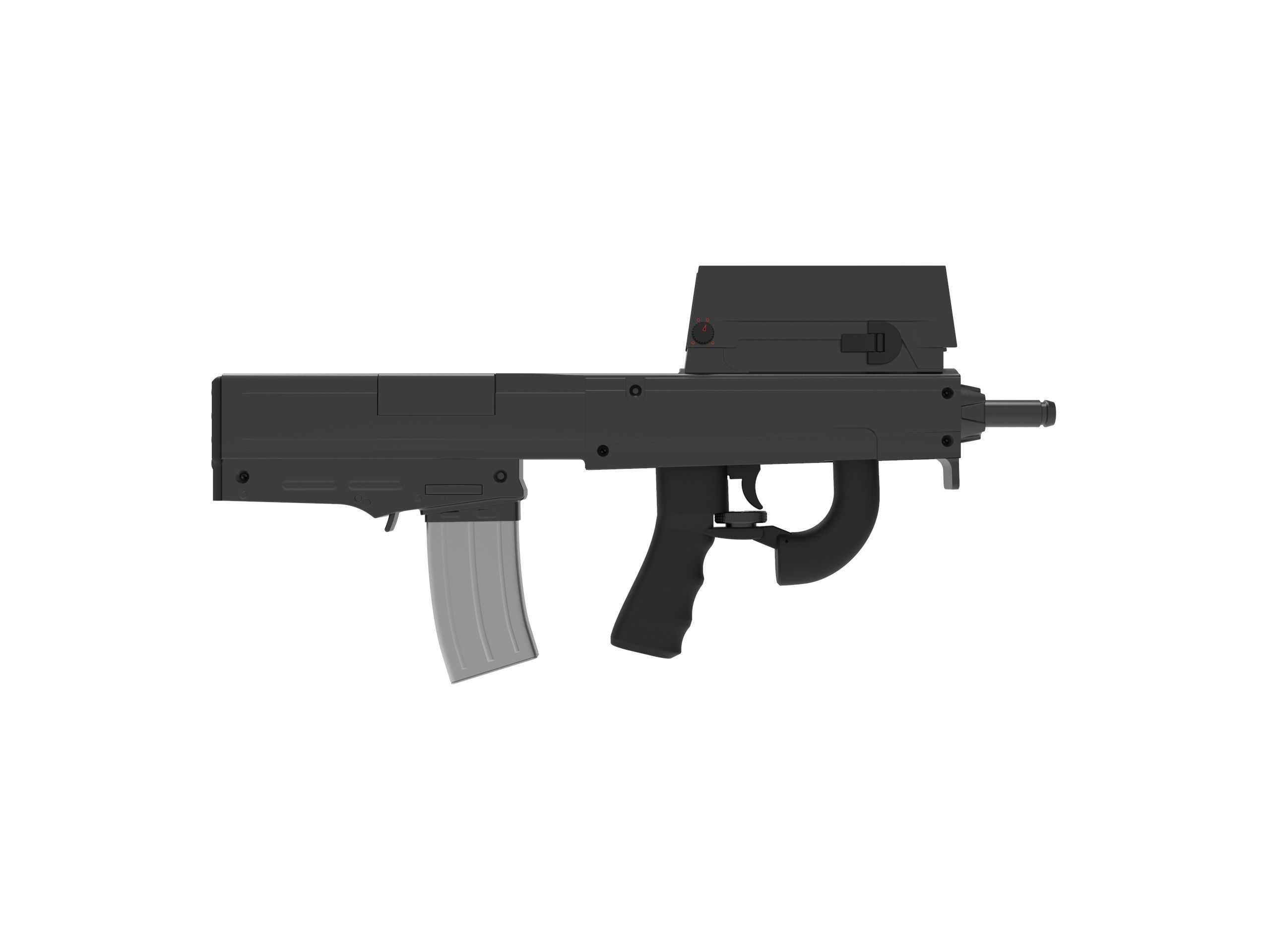 GHOST IN THE SHELL 1995 ANIME MAJOR KUSANAGI SMG 3D print model_2