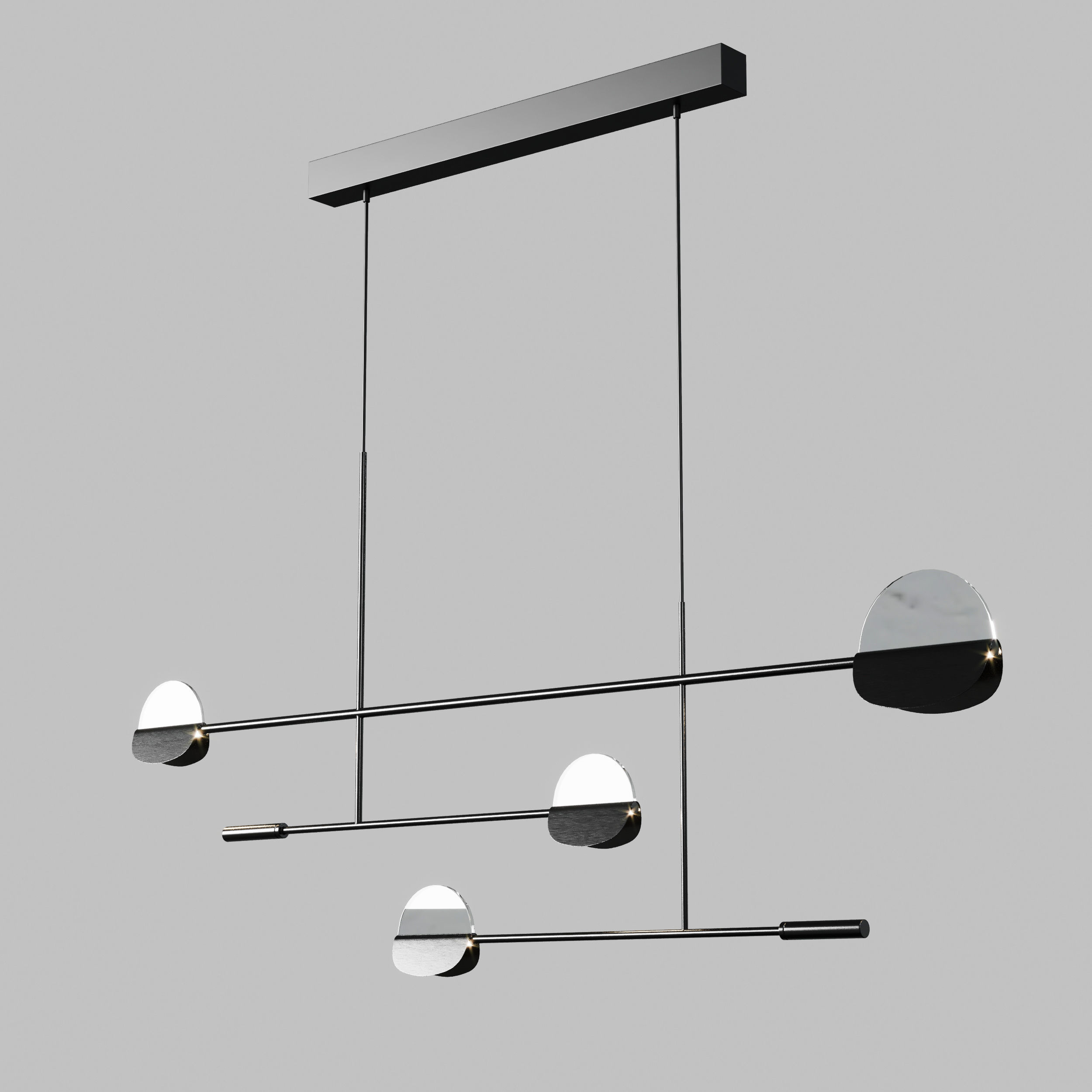 Bolia leaves pendant light Low-poly 3D model_1