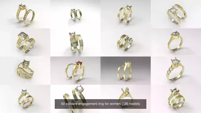 50 solitaire engagement ring for women 