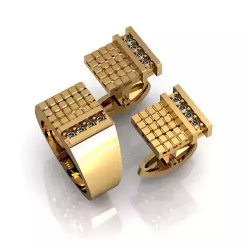 men ring and cufflinks
