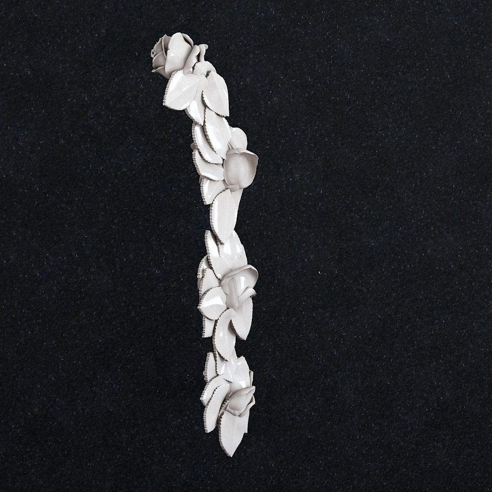 Rose flower pendant 3D print model_2