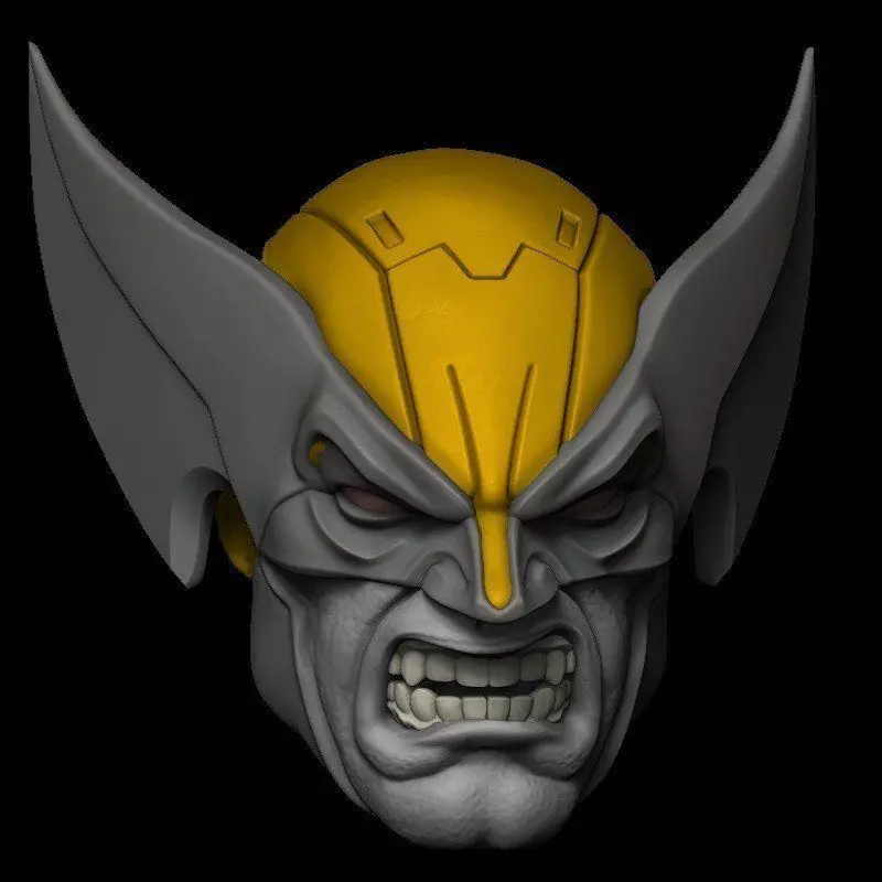 WOLVERINE ANGRY FACE 3D model_0
