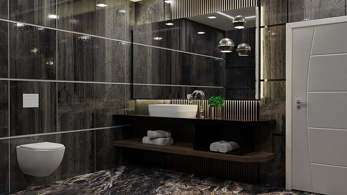 Luxury Bathroom 3D Model 3D model 5