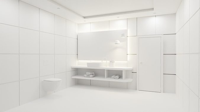 Luxury Bathroom 3D Model 3D model 6