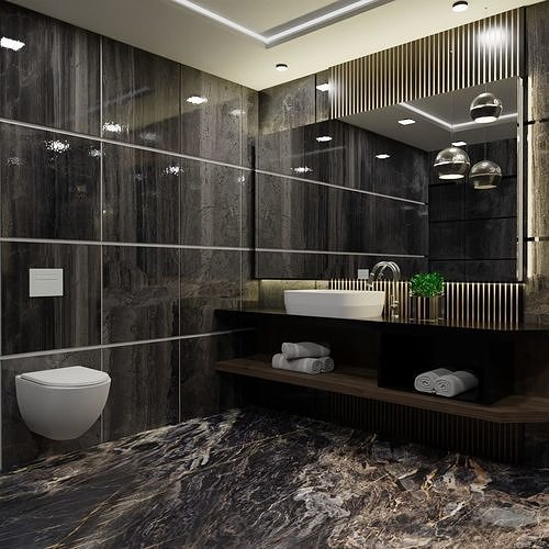 Luxury Bathroom 3D Model 3D model 4