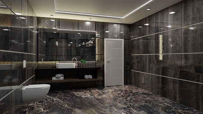 Luxury Bathroom 3D Model 3D model 7