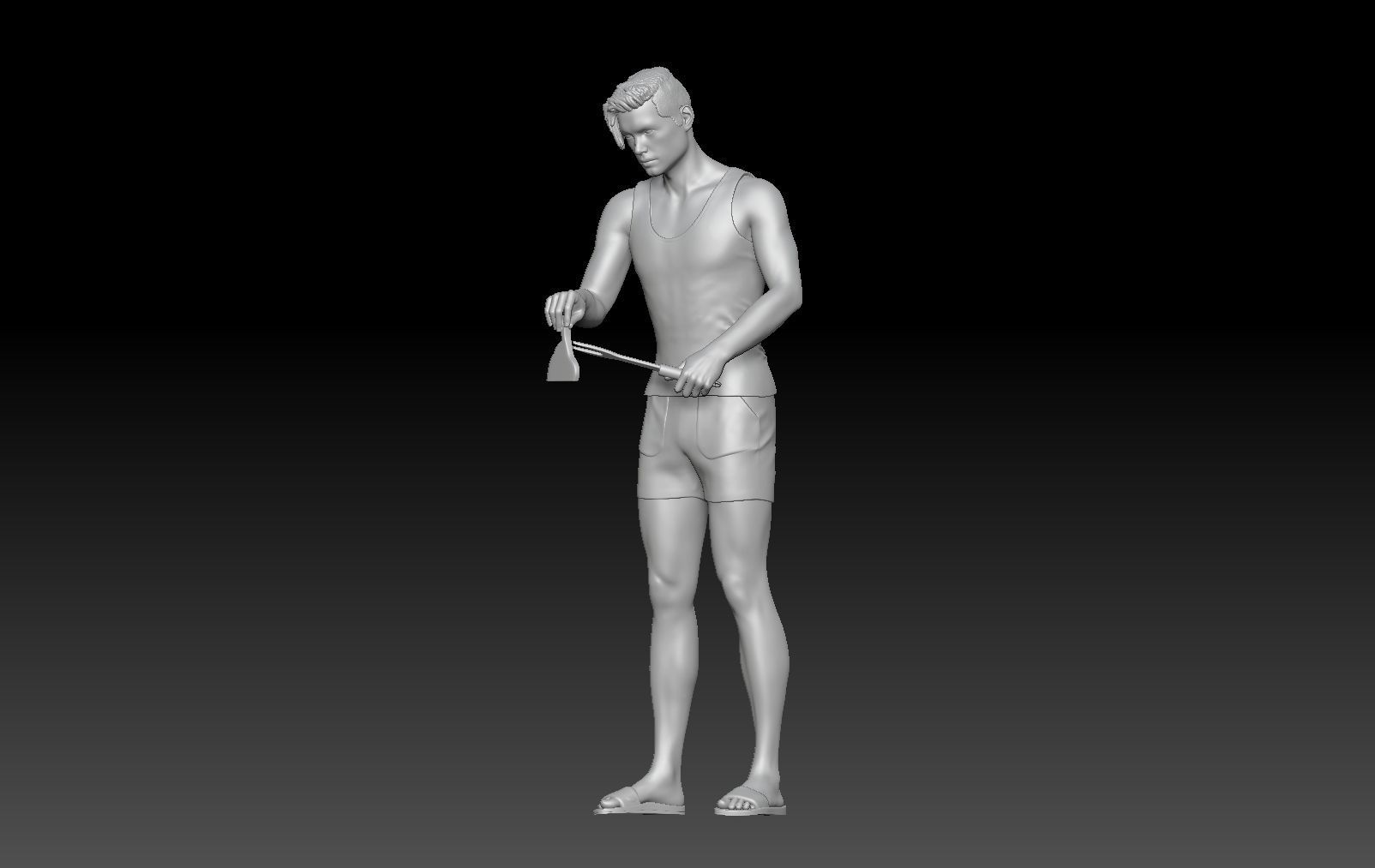 BBQ MAN 2 3D print model_1