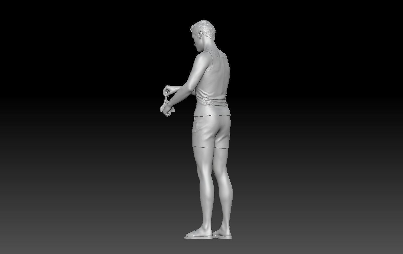 BBQ MAN 2 3D print model_3